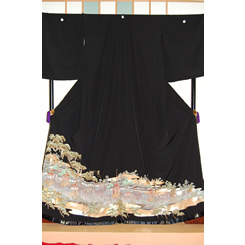 黒留袖 洛中洛外図